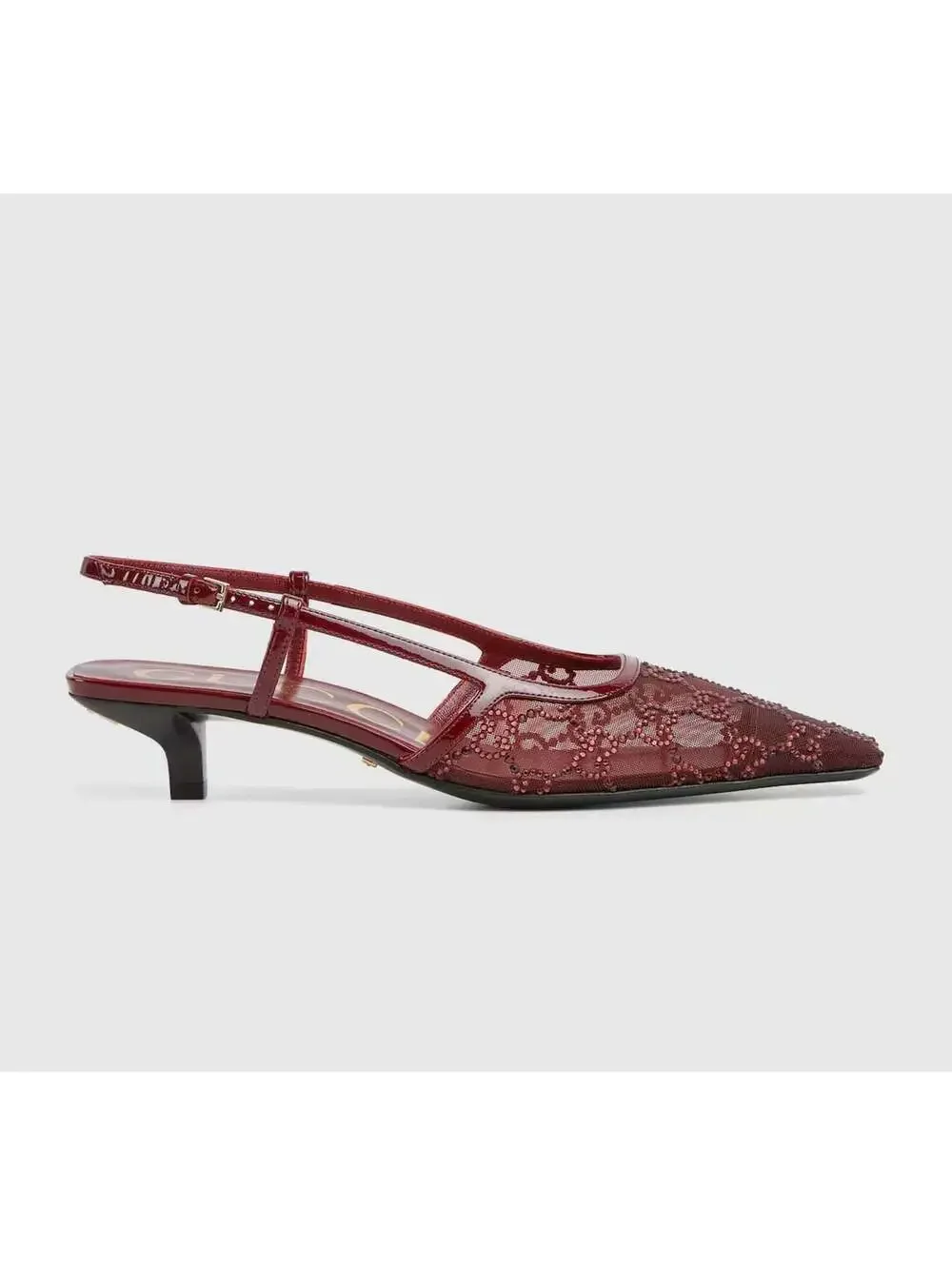 Gucci GG Crystal Slingback Pumps(PLEASE REQUEST YOUR SIZE BEFORE PURCHASING)